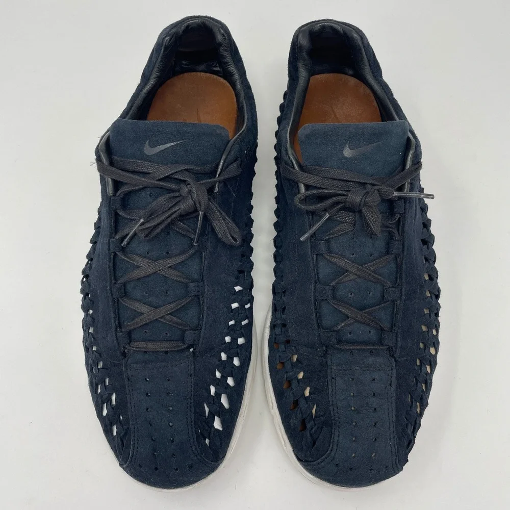Nike Mayfly QS Woven Black Suede Breathable Lightweight Shoe Sneakers 621365-002